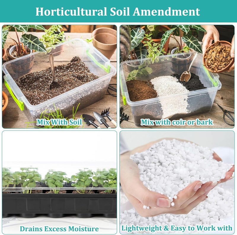Legigo 20 Quarts Organic Horticultural Perlite for Plants Indoor- Natural Horticultural Soil Additive Conditioner Mix for Improves Drainage, Ventilation and Root Growth - Image 4